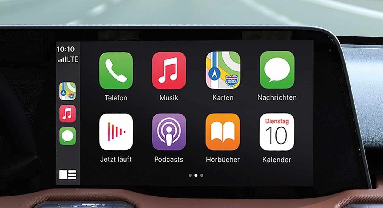 Die Display-Ansicht bei Apple CarPlay.