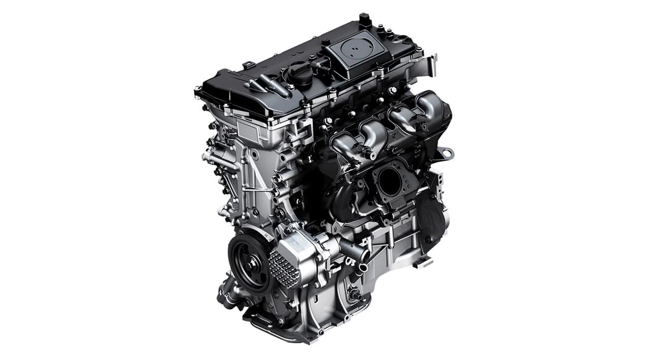 Abbildung zeigt 1,8-Liter Benzinmotor mit Elektromotor