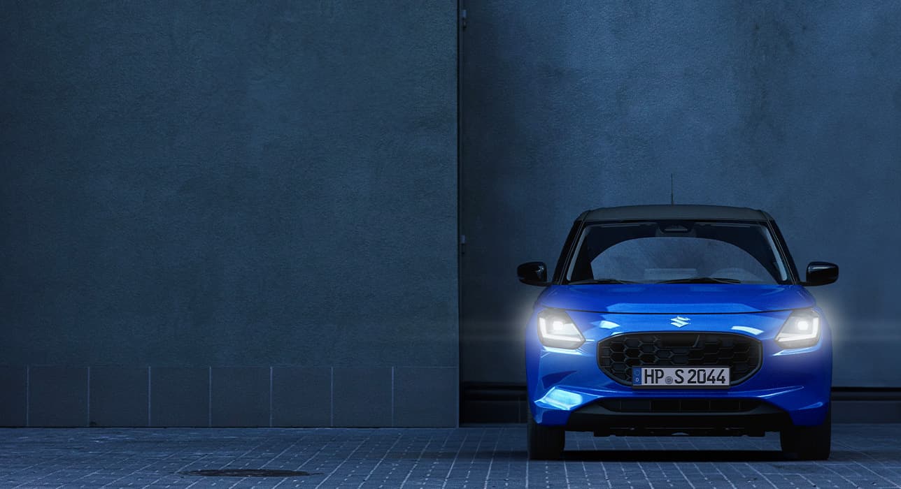 Abbildung zeigt Frontpartie eines blauen Swifts