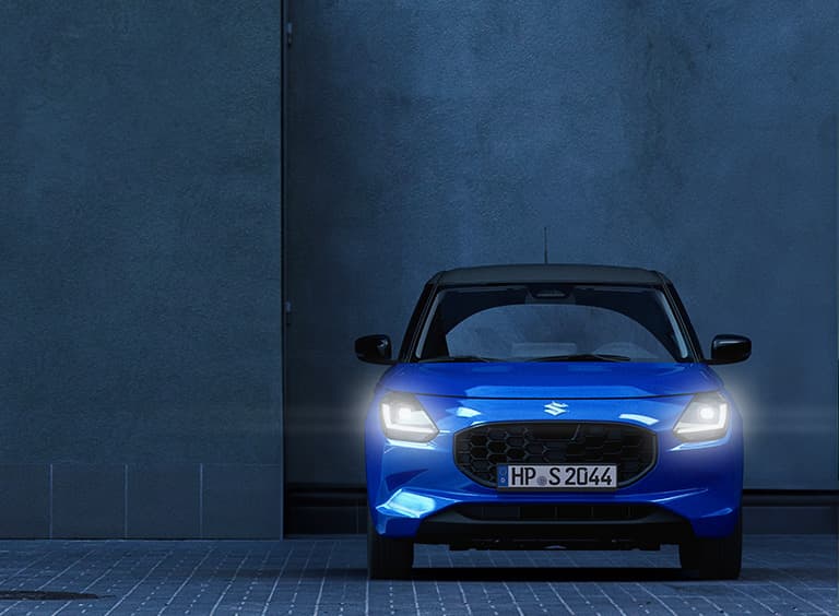 Abbildung zeigt Frontpartie eines blauen Swifts